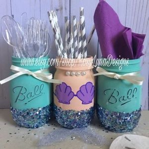 NOT FOR SALE “Mermaid Mason Jars”